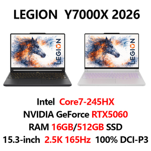 โน้ตบุ๊กเกมมิ่ง Legion Y7000X รุ่นใหม่ปี 2026 ใช้หน่วยประมวลผล Core 7-245HX แรม 16GB ความจุ 512GB การ์ดจอ RTX5060 หน้าจอ OLED ขนาด 15.3 นิ้ว ความละเอียด 2.5K พร้อมไฟ RGB สำหรับเล่นเกมระดับ 3A และอีสปอร์ต รุ่น Legion Y - Product Image 2