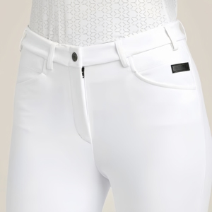 Pantalones de equitación Beisite de compresión con bolsillos de ribete, parche antideslizante en la rodilla, pantalones de montar artesanales <span class=keywords><strong>chinos</strong></span> - Product Image 3