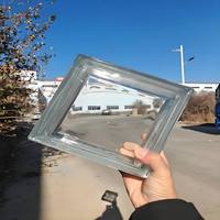 Brique de verre massif transparente en gros pour usine, 190x190x80mm, bloc d'isolation acoustique pour la construction de cloisons intérieures