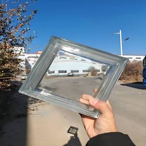 Brique de verre massif transparente en gros pour usine, 190x190x80mm, bloc d'isolation acoustique pour la construction de cloisons intérieures - Product Image 5