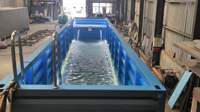 Piscine préfabriquée en conteneur 40GP avec escalier, piscine modulaire en conteneur maritime personnalisée pour les divertissements en plein air
