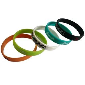 Custom LOGO Silicone Bracelets Customized Rubber Wrist Band With Message Or Logo Custom Silicone Bracelet Wristband