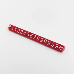 Grosir tiga dimensi cembung Digital plastik perhiasan harga tag menampilkan nomor Harga kubus Rbs.Rbl Harga kubus tampilan
