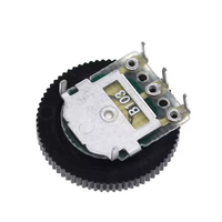 Potentiomètre à engrenage à cadran simple et double d'origine 16 * 2MM 1K2K5K10K20K50K100K B103 Interrupteur de volume