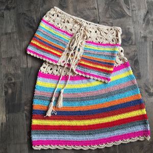 Traje de Baño de Dos Piezas Hecho a Mano con Crochet, Bikini sin Tirantes de Alta Calidad Personalizado, Ropa de Playa Tejida para Mujer - Product Image 1