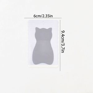 Bloc de Notas Autoadhesivo con Forma de Gato, Papel PET, Material Escolar Esencial para el Regreso a Clases, Planificador, Oficina, Escritura, Notas - Product Image 2