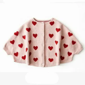 여자 아기 목도리 얇은 니트 스웨터 현대 봄과 가을 코트 어린이 케이프 같은 니트 카디건
