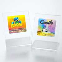 Certificat personnalisé d'usine autocollant holographique 3D étiquette d'étiquette d'hologramme adhésive de sécurité arc-en-ciel