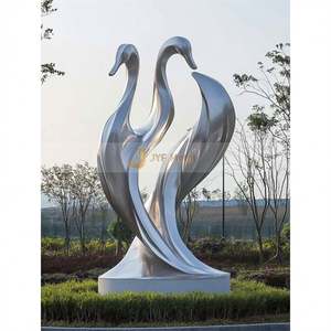 Escultura Art Deco de Acero Inoxidable 304 de Alta Calidad ANW9841 con Diseño Creativo Único para Aniversario - Product Image 4