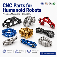 Composants robotiques fiables, usinage par tournage et fraisage, surface polie, géométrie stable, faible bavure, pièces usinées en alliage d'aluminium CNC
