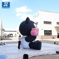 Modèle de cochon gonflable personnalisé, mascotte de cochon gonflable pour la promotion de la marque, la publicité et la décoration des sites touristiques en plein air
