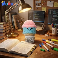 Jouet en peluche amigurumi fait main au crochet, en forme de gâteau, de pudding ou de guimauve, pour la décoration de la maison ou du bureau