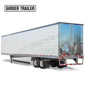 Semi-<span class=keywords><strong>remorque</strong></span> frigorifique à deux essieux, trois essieux, personnalisée, fermée, 53 pieds, en acier inoxydable, pour le transport de nourriture réfrigérée, camion frigorifique à vendre - Product Image 6