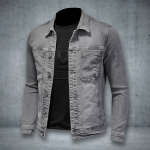 Autumn Men's Denim Jacket Retro Casual High Street Trend New Washed Classic Style Versatile Light Clothing for Winter - Product Image 3