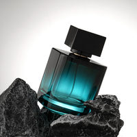 Bouteille carrée en verre dépoli fantaisie personnalisée d'usine 50ML 100ML cube vide pour la surface d'impression d'écran de parfum capacité de 30ML 35ML
