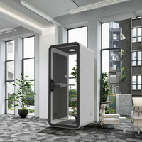 UNIBOOTH Cabines de Travail Modernes Personnalisables en Aluminium, Portables, Multifonctionnelles, Insonorisées, pour Réunions, Hôtels, Bureaux, Centres Commerciaux