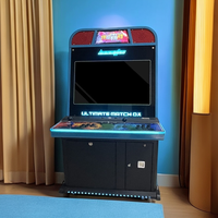 Machine de jeu d'arcade rétro multi-jeux à monnayeur avec garantie d'un an et construction métallique