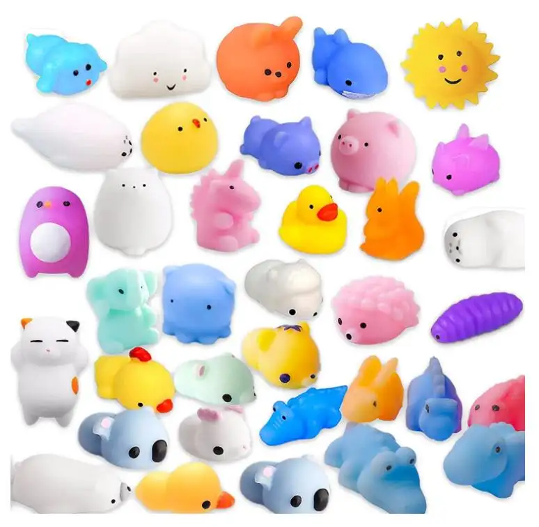Squishy Toys Mini Animal Squishies Party Favors for Kids Cat Panda Unicorn Squishy Novelty Stress Relief Toys