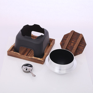 日本乌龙电饭锅铝合金煮电饭锅不粘饭锅带Alcohole炉灶套装户外野营 - Product Image 5