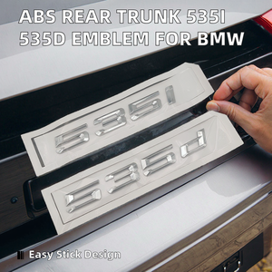 ตัวอักษรติดรถยนต์แบบมีกาวในตัว ABS ใช้ซ้ำได้ สำหรับท้ายรถ 535i 535d ตราสัญลักษณ์สำหรับ E60 F30 E39 E34 E61 F11 อุปกรณ์ตกแต่ง - Product Image 2