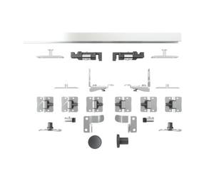 3-колесная вешалка, двухколесная Складная направляющая, раздвижная дверная фурнитура, Двухстворчатая дверная фурнитура - Product Image 5