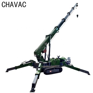 Diesel Powered thủy lực cần cẩu thiết bị nâng hạ mini <span class=keywords><strong>Crane</strong></span> gấp Crawler Spider cần cẩu - Product Image 4