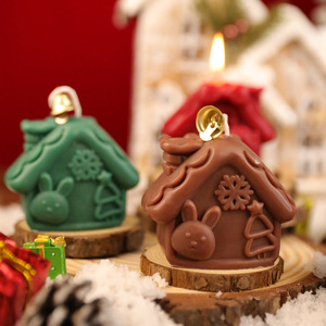 Christmas House Shaped Scented <b>Candle</b> Creative Festive Aroma <b>Candle</b> Atmosphere Decoration Xmas Home Ornament <b>Gift</b> - Product Image 4