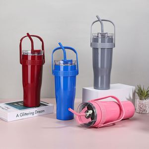 Termo Personalizado de Acero Inoxidable 304 de 40 oz, Botella de Agua Deportiva de Doble Capa con Aislamiento al Vacío, con Asa - Product Image 3