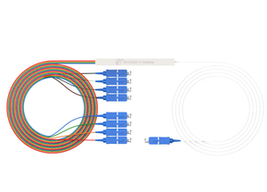 ตัวแยกไฟเบอร์ PLC 1X*16 1X2 แบบมินิ SC & LC เหล็ก สำหรับตัวเชื่อมต่อเครือข่าย FTTH - Product Image 2