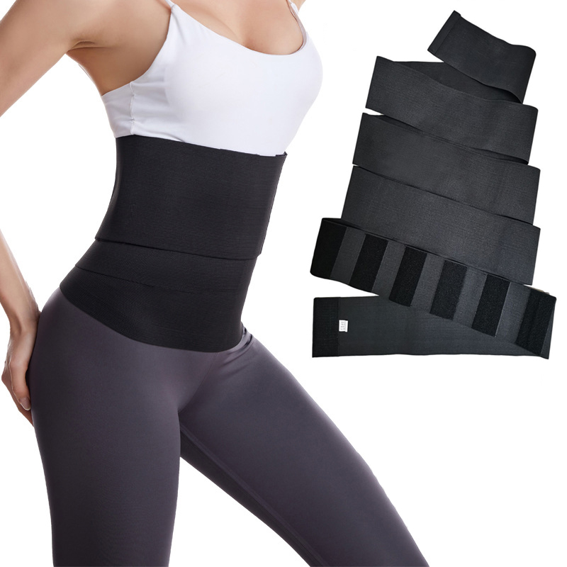 Benutzer definierte 13cm Breite Bandage Elastische Taille Gürtel Plus Size Frau Body Shaper Bänder Abnehmen Magen Trimmer Wrap Taille Trainer Gürtel