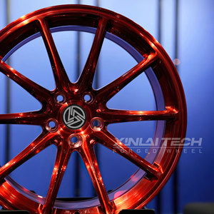 ล้อฟอร์จโมโนบล็อกโครเมียมสีแดงแบบกำหนดเอง XINLAI ขนาด 17-23 นิ้ว 5x112 5x114.3 5x120 สำหรับ Dodge สำหรับ Nissan GT-R 370Z สำหรับ Toyota Supra - Product Image 5