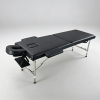 Table de massage pliable en acier inoxydable haute capacité pour salon de beauté, examen médical, spa, tatouage, charge 300 kg