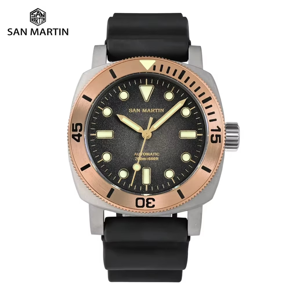 San Martin 42mm Retro Titanium Diver Watch - NH35 Automatic