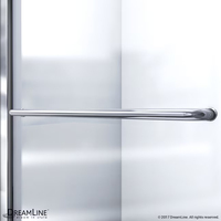 Porte de douche coulissante élégante en alliage d'aluminium, étanche, avec panneau en verre trempé fixe, cloison antirouille