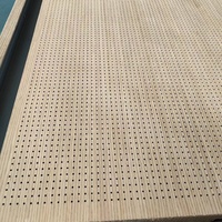 Panneau de plafond en aluminium perforé à micro-pores carrés modernes, imitation bois, absorption acoustique, pour usage en centre commercial