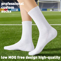 Chaussettes de football antidérapantes pour jeunes avec grip et protège-tibias, chaussettes de football personnalisées pour l'entraînement et les matchs, tenue d'équipe