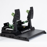 CAMMUS LC200 200KG Ensemble de freinage hydraulique avec capteur de force de pédale, force de retour réglable, USB PC, en alliage d'aluminium et acier laminé à froid, pour jeux