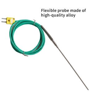 سلك حراري 100 مصفح من النوع K-tcouple مسبار حراري عالي المقاومة للحرارة من السيليكون المطاطي الناعم - Product Image 5
