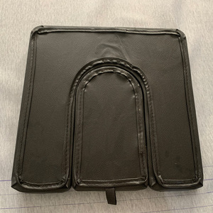 Siège de commode portable universel avec rembourrage en éponge douce pour personnes âgées et handicapées, utilisation hospitalière, noir, pliable - Product Image 1