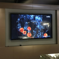 Écran LED d'intérieur P1.86, affichage vidéo intelligent à écran partagé, densité de pixels 688x344 pour la publicité, les scènes et les salles de conférence