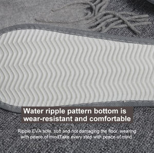 Zapatillas antideslizantes desechables de algodón y lino para habitaciones de hotel, Zapatillas de casa - Product Image 5