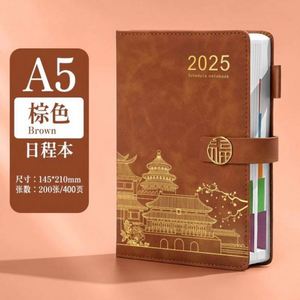 2025 A3 Luxury Hardcover Business <b>Notebook</b> Journals Set Custom Logo PU <b>Leather</b> <b>A5</b> with Sewing Binding Gift - Product Image 6