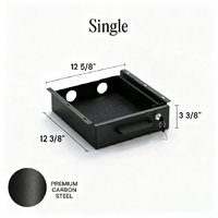 Tiroir de rangement sous bureau JH-Mech verrouillable pour le rangement et la gestion des câbles, noir mat avec boîte d'organisation, en acier au carbone
