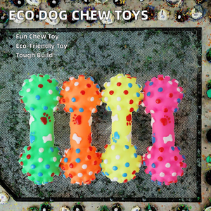 Venta al por mayor personalizado respetuoso con el medio ambiente IQ entrenamiento interactivo perro juguetes a granel mascota Squeak juguete con masticar vinilo Squeak característica - Product Image 2