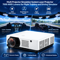 Système de simulation multi-projecteurs, projecteur laser 7500 lumens ANSI pour l'entraînement au vol et le simulateur de conduite