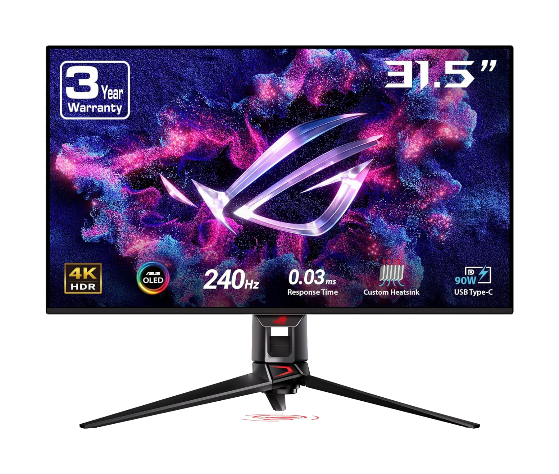 High-Performance ROG Swift <strong>OLED</strong> PG32UCDM 32" <strong>4K</strong> QD-<strong>OLED</strong> 240Hz 0.03ms G-SYNC Gaming <strong>Monitor</strong>
