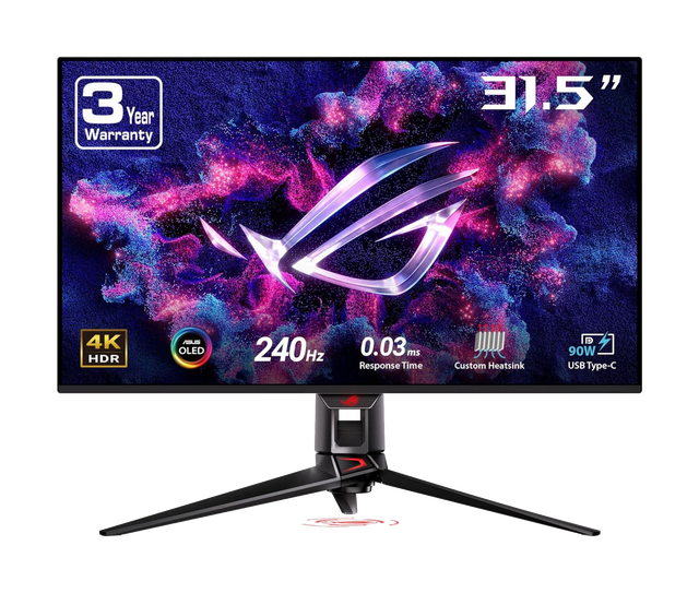 High-Performance ROG Swift OLED PG32UCDM 32" 4K QD-OLED 240Hz 0.03ms G-SYNC Gaming Monitor
