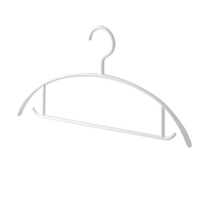 White Plastic Clothes Hanger Thickened Non Slip Hook Type For Home Use Rectangle Shape Clothing Organizer Coat Hanger - Product Image 5