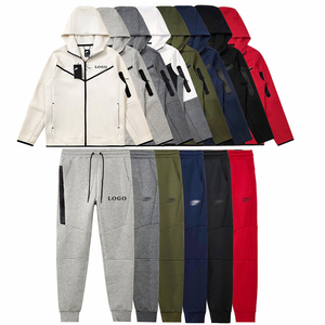 Set da Joggers con Logo personalizzato da uomo abbigliamento sportivo per abbigliamento da uomo set da allenamento abbigliamento da palestra personalizzato comoda tuta da uomo - Product Image 3