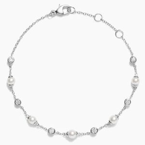 Bracelet en or à motifs personnalisés pour bijoux unisexe en or blanc 14K 18K perle des mers du Sud perles d'eau de mer splendides - Product Image 3